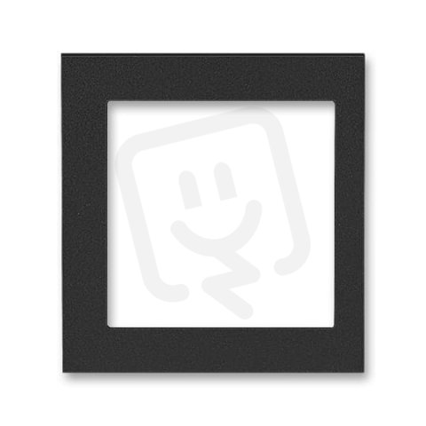 LEVIT M Kryt rámečku s otvorem 55x55 krajní onyx ABB 3901H-A00255 63