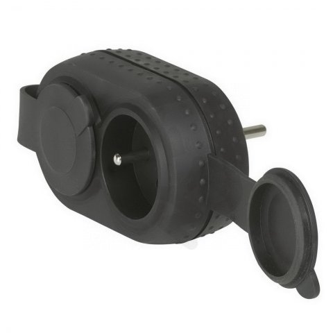 ADAPTÉR 2X2P+T IP44 ČERNÁ LEGRAND 050470