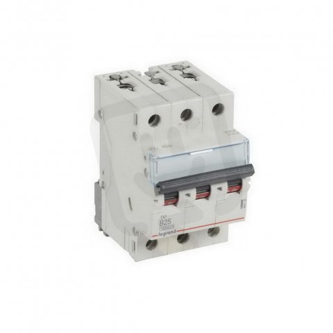 TX3 JISTIČ, 3 PÓLOVÝ, CHAR. B, 25A 10000A LEGRAND 404128