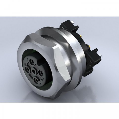 Kulatý zásuvný konektor SAIE-M12B-4-9SMT WEIDMÜLLER 2422300000
