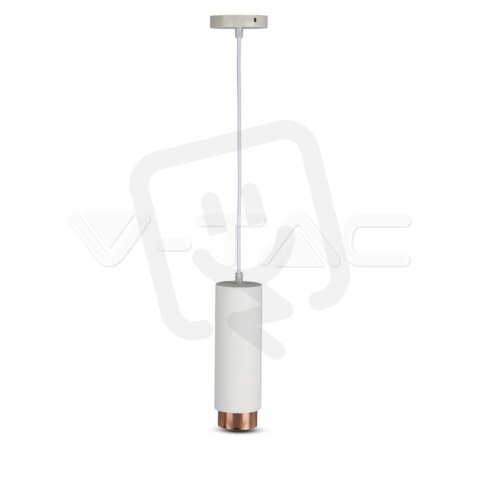 GU10 Fitting Gypsum Pendant Suspended Metal With Matt Rose Gold Bottom, VT-864