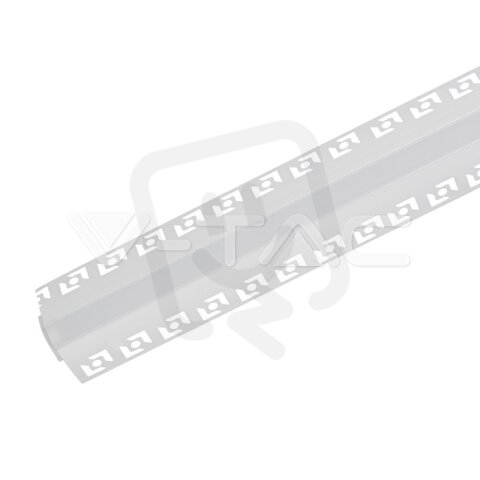 Aluminum Profile Set Milky Gypsum Outer Corner 2000mm, VT-8103 V-TAC SKU3361