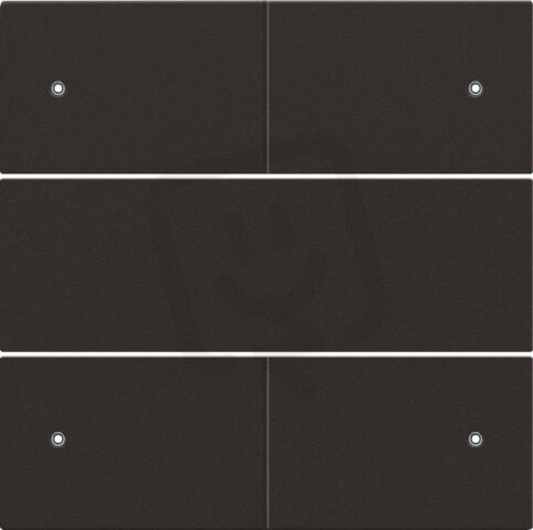 Středový kryt 4xbezpot.tlačítko 24V+LED-DARK BROWN NIKO 124-40150