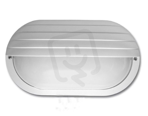 Technické svítidlo ovál s krytem bíle ECOLITE WH2606-BI