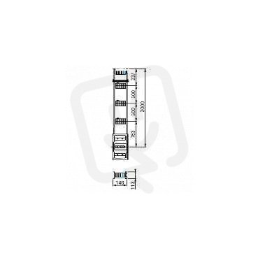 Schneider KSA500EV4203 Rovná délka 2M 3O 500A