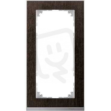 Merten Rámeček 2násobný M-Pure Decor Wenge/Aluminium SCHNEIDER MTN4025-3671