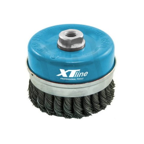 Cup brush  twisted wire, 100 mm Fe 0,8mm XTLINE XT22006-8