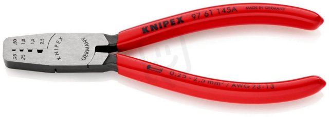 KNIPEX 9761145A lisovací kleště na dutinky 0,25-2,5mm2 economy LD 0,75-2,5