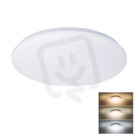 LED stropní světlo Plain 3CCT 24W 1920lm 3000K 4000K 6000K kulaté 38cm WO788