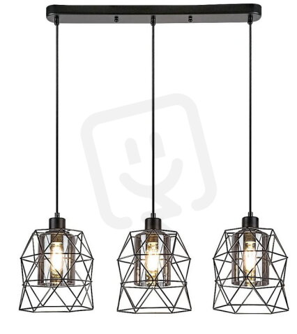 EMRYS E27 3x 40W IP20 matná černá RABALUX 72113