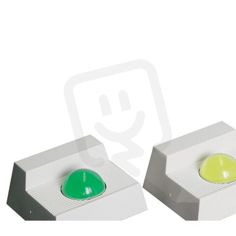 O-1490R LED indikátor 12/24V DC bílý kryt červený maják stále svítící 1490R
