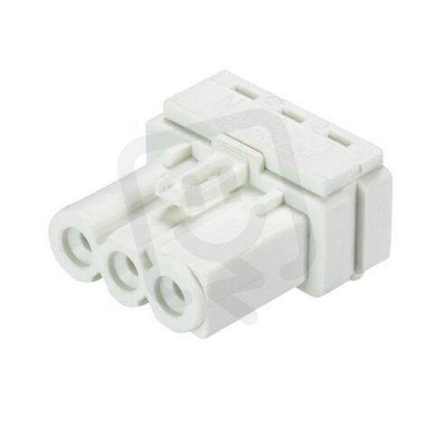 zásuvka do plošného spoje, 3-pól, horizontální, gesis mini, bílý