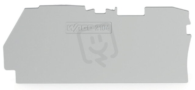 Koncová bočnice a separátor Tloušťka 1 mm šedá WAGO 2104-1291