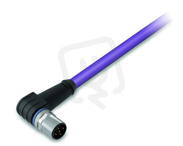 Kabel PROFIBUS Zástrčka M12B  úhlová 5pól. Fialová WAGO 756-1104/060-040