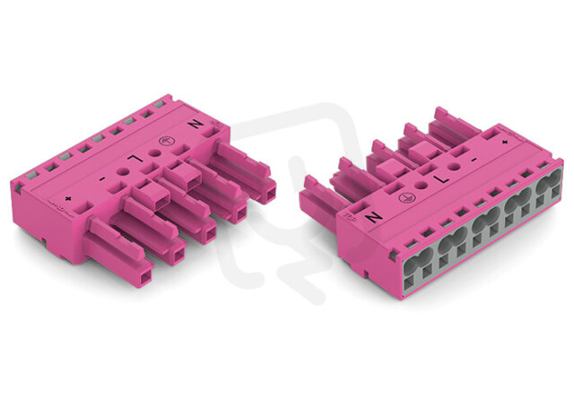 Zdířka 5pól. Kód. B Růžová WAGO 770-285/082-000