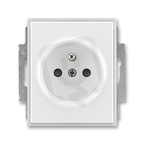 ABB Element,Time 5518E-A02359 01 Zásuvka jednonásobná s ochranným kolíkem