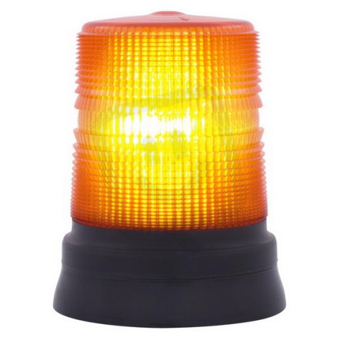 Maják LED STR 72 LED 24V, ACDC, IP65, oranžová, černá, základna plochá 65792