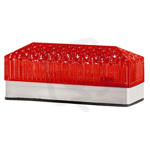 Svítidlo 12 LINEAR S/F LED 24 V, ACDC, IP54, červená, světle šedá SIRENA 66462