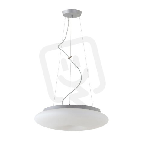 Závěsné LED svítidlo se skleněným stínidlem OSMONT SATURN L2 31W IP20 3K stříbro