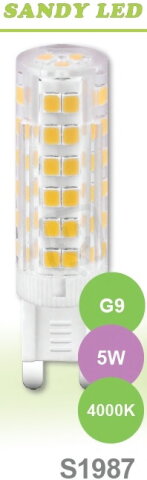 Sandy S1987 SANDY LED G9 5W SMD 4000K