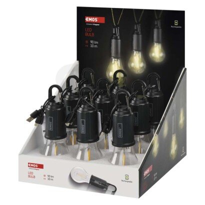 LED žárovka s USB napájením, display box EMOS P4719