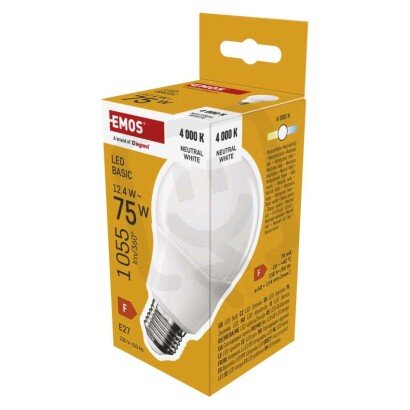 LED žárovka Basic A60 E27 12,4 W (75 W) 1055 lm neutrální bílá EMOS ZL5F53