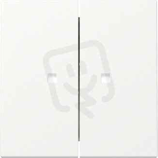 Dvojitá kolébka, kontrolka System 55 čistě bílá m GIRA 363127