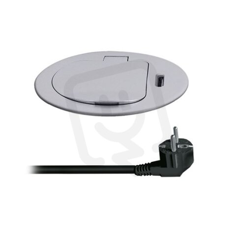 1z + USB-C 20W PD vestavná zásuvka, 2m,