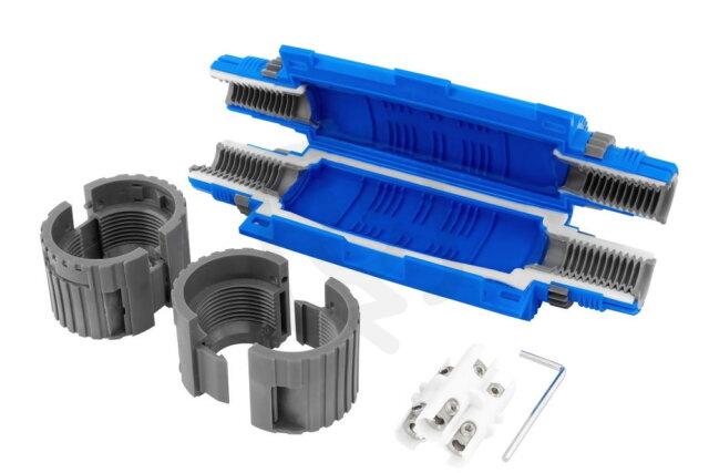 Spojka gelová SHARK 6801C (SHARK SIXEIGHT IP68) 3x (2 5-6mm2) pro Cu/Al, 0 6/1kV