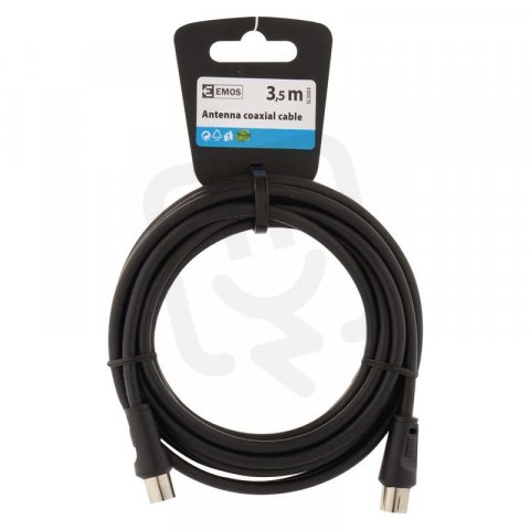 Anténní koaxiální kabel ČERNÝ 3,5M Emos SL3003