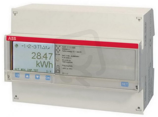 Elektroměr A43 111-100 80 A tř. B ABB 2CMA170520R1000