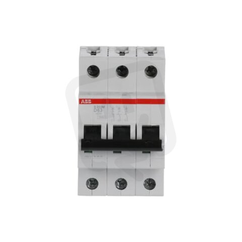 S203M-D63 3 fázový jistič 63 A char. D 10kA ABB 2CDS273001R0631