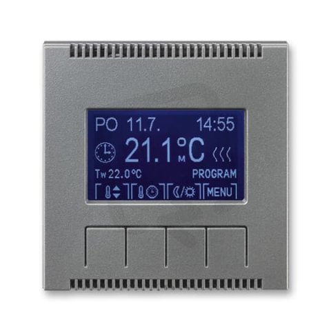 Termostat pokojový programovatelný 3292M-A10301 36 ocelová Neo ABB
