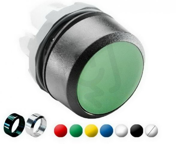 MP1-7015 Tlačítko Bílé černý symbol ''I'' ABB 1SFA611100R7015