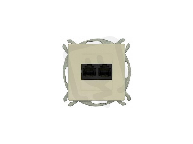 Zásuvka komunikační 2x8 pin PREMIUM 2 PC M-C GREENLUX GXKP650