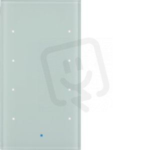 Senzor skleněný 4-násobný komforní 8-30V= TS Sensor sklo bílá BERKER 75144830