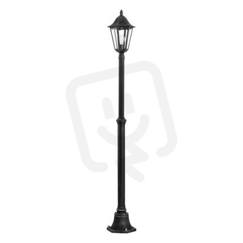 Stojací svítidlo NAVEDO H-2000 černá/stříbrná patina 60W IP44 EGLO 93464