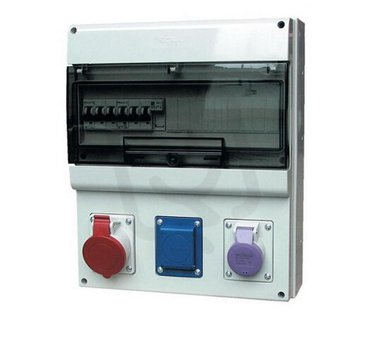 Zásuvková rozvodnice SELV D431 1x230V, 1x16A, 1x24V SCAME D431.101001-2