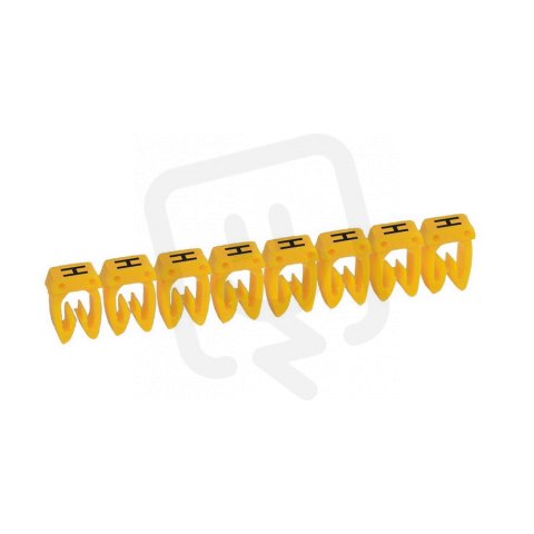 CAB3 PÁS ZNAČEK ''H'' ČERNÁ NA ŽLUTÉM POZADÍ 25KS PRO KABELÁŽ DO 0,5MM2