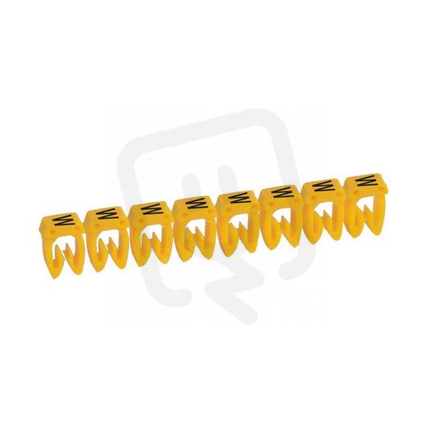 CAB3 PÁS ZNAČEK ''W'' ČERNÁ NA ŽLUTÉM POZADÍ 30KS PRO KABELÁŽ DO 1,5MM2