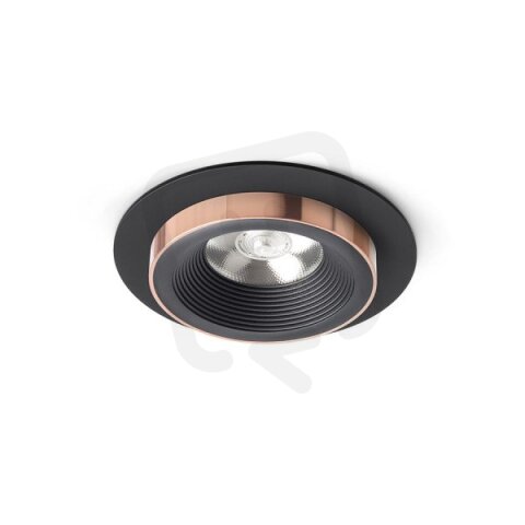 SHARM R I zápustná černá/černá měď 230V LED 10W 24° 3000K RENDL R13239