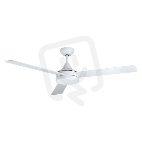 Stropní ventilátor SESIMBRA LED-CCT AC d1320 bílá/dub 20W IP20 EGLO 35079