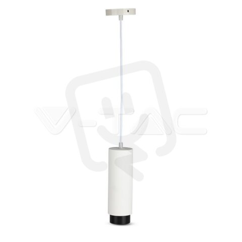 GU10 Fitting Gypsum Pendant Suspended Metal With Gun Black Bottom, VT-864
