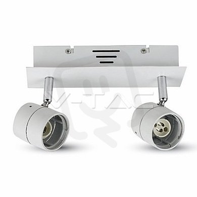 2 x GU10 Track Fitting White,  VT-789