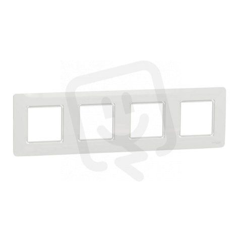 Rámeček NOVÁ UNICA STUDIO OUTLINE čtyřnásobný, Bílý SCHNEIDER NU230818