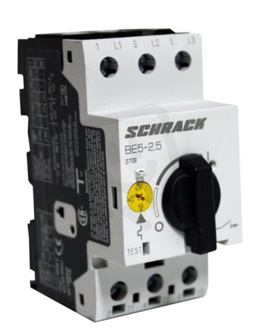 Motorový spínač s ochranou motorů, 1,6-2,5A, 3-pólový SCHRACK BE502500--