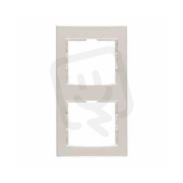 Schneider AYA5802723 Rámeček dvojnásobný vertikální, cream