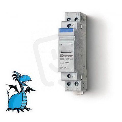 Instalační relé, 1Z_1R/20A, 24V DC FINDER 22.23.9.024.4000