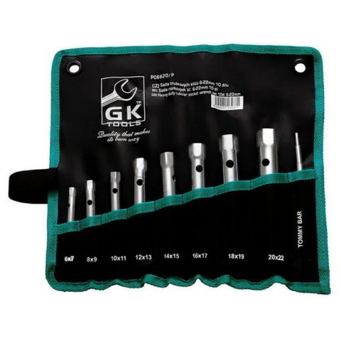 Sada trubkových klíčů 6-22mm 9 dílů GK TOOLS P06620/P