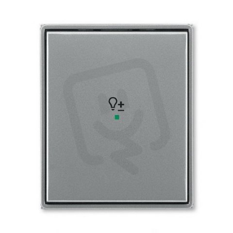 ABB Time Kryt 1násobný symbol stmívání ocelová 6220E-A01004 36